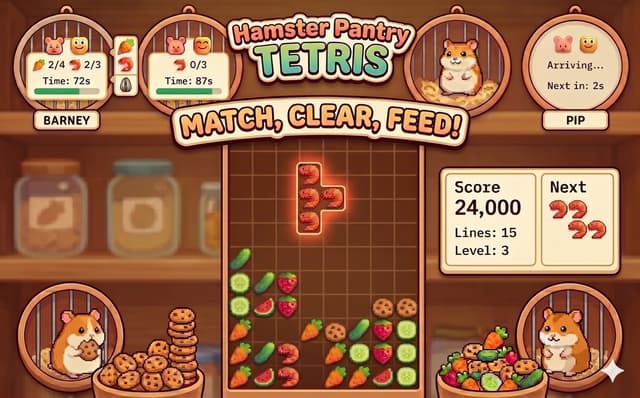 Hamster Pantry Tetris